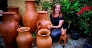 Vasos cerâmicos para decorar varandas e jardins